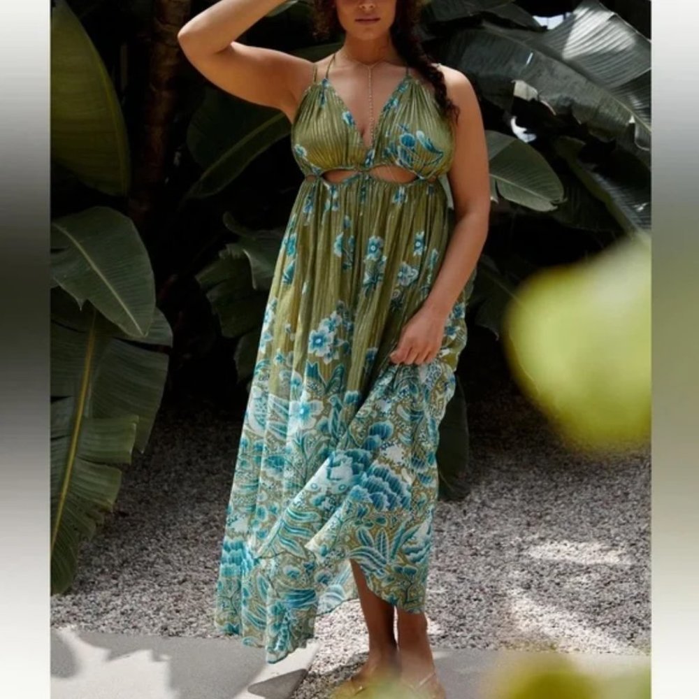 Anthropologie Cutout Maxi Dress